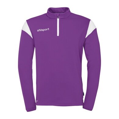 uhlsport Langarmshirt Ziptop Squad 27 (Stehkragen) violett/weiss Kinder