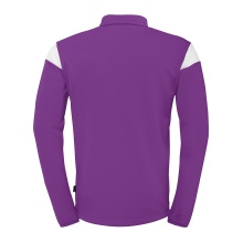 uhlsport Langarmshirt Ziptop Squad 27 (Stehkragen) violett/weiss Kinder