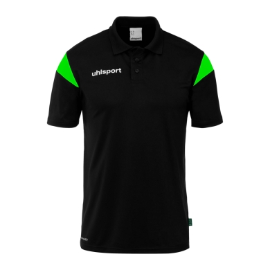 uhlsport Sport-Polo Squad 27 (100% rec. Polyester) schwarz/grün Herren