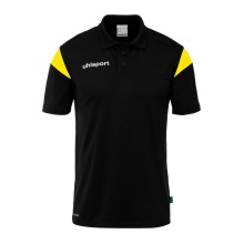 uhlsport Sport-Polo Squad 27 (100% rec. Polyester) schwarz/gelb Herren