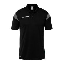 uhlsport Sport-Polo Squad 27 (100% rec. Polyester) schwarz/anthrazitgrau Herren