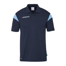 uhlsport Sport-Polo Squad 27 (100% rec. Polyester) marineblau/skyblau Herren