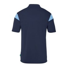 uhlsport Sport-Polo Squad 27 (100% rec. Polyester) marineblau/skyblau Herren