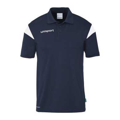 uhlsport Sport-Polo Squad 27 (100% rec. Polyester) marineblau/weiss Herren