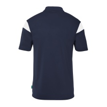 uhlsport Sport-Polo Squad 27 (100% rec. Polyester) marineblau/weiss Herren