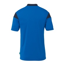 uhlsport Sport-Polo Squad 27 (100% rec. Polyester) azurblau/marineblau Herren