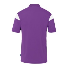 uhlsport Sport-Polo Squad 27 (100% rec. Polyester) violett/weiss Herren