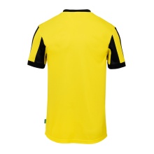 uhlsport Sport-Tshirt Retro Stripe (V-Ausschnit) Kurzarm schwarz/gelb Herren