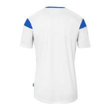 uhlsport Sport-Tshirt Squad 27 (100% Polyester) weiss/azurblau Herren