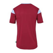 uhlsport Sport-Tshirt Squad 27 (100% Polyester) bordeaux/skyblau Herren