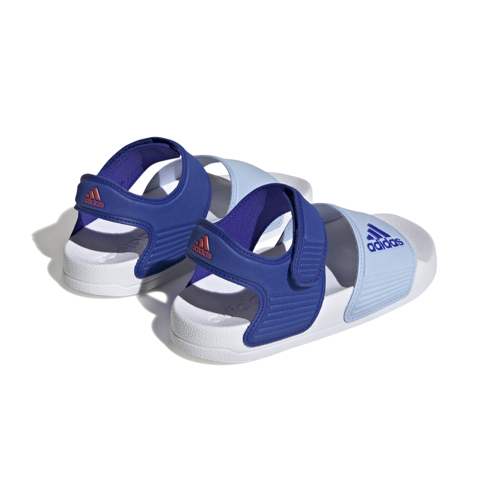 adidas Badeschuhe Adilette versandkostenfrei blau/hellblau Kinder Sandale (Klettverschluss) online bestellen