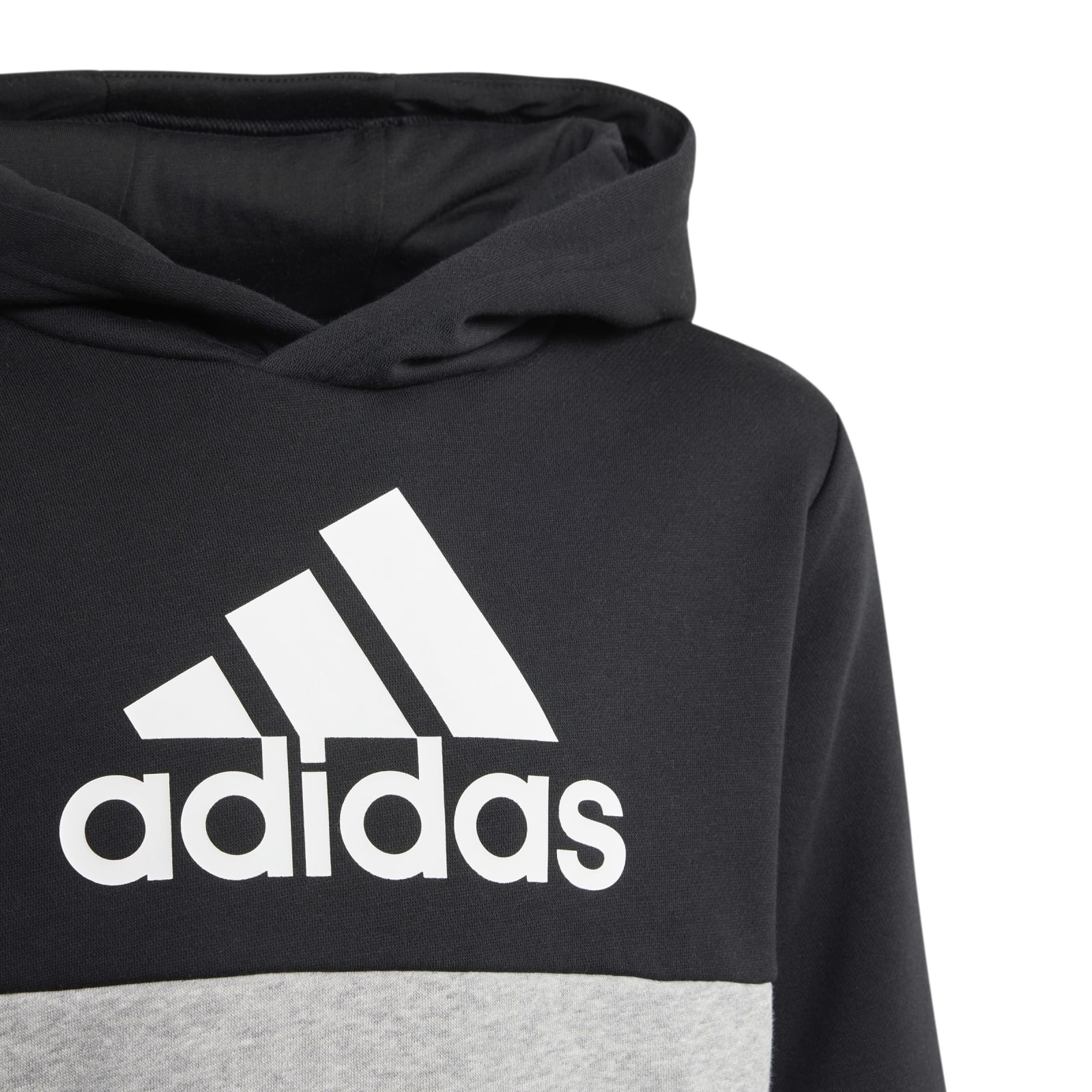 adidas online bestellen (Baumwollmix) schwarz/grau Fleece Jungen Trainingsanzug Colourblock