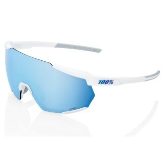 100% Sport Sonnenbrille Racetrap 3.0 HiPER Lens weiss - 1 Brille mit Hardcase