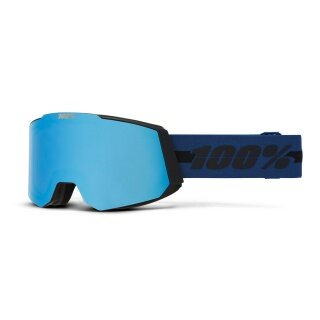 100% Skibrille Snowcraft HiPER Mirror Blue Lens blau - 1 Brille