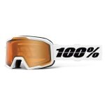 100% Skibrille Valnor Amber Lens weiss - 1 Brille