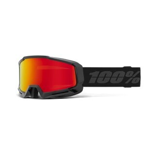 100% Skibrille Okan HiPER Red Mirror Lens schwarz - 1 Brille