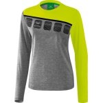 Erima Sport-Langarmshirt 5C (100% Polyester) grau/lime Damen