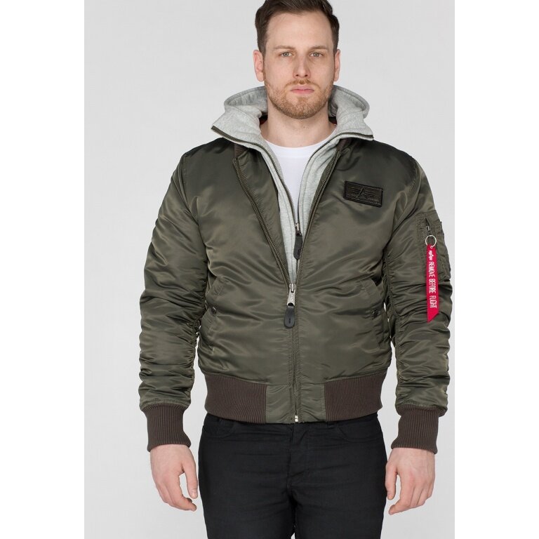 Alpha Industries Fliegerjacke MA-1 D-Tec grau Herren