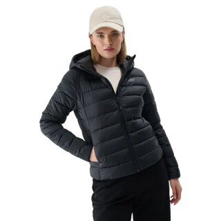 4F Steppjacke F468 Down Jacket mit Kapuze (Daunenfüllung) schwarz Damen