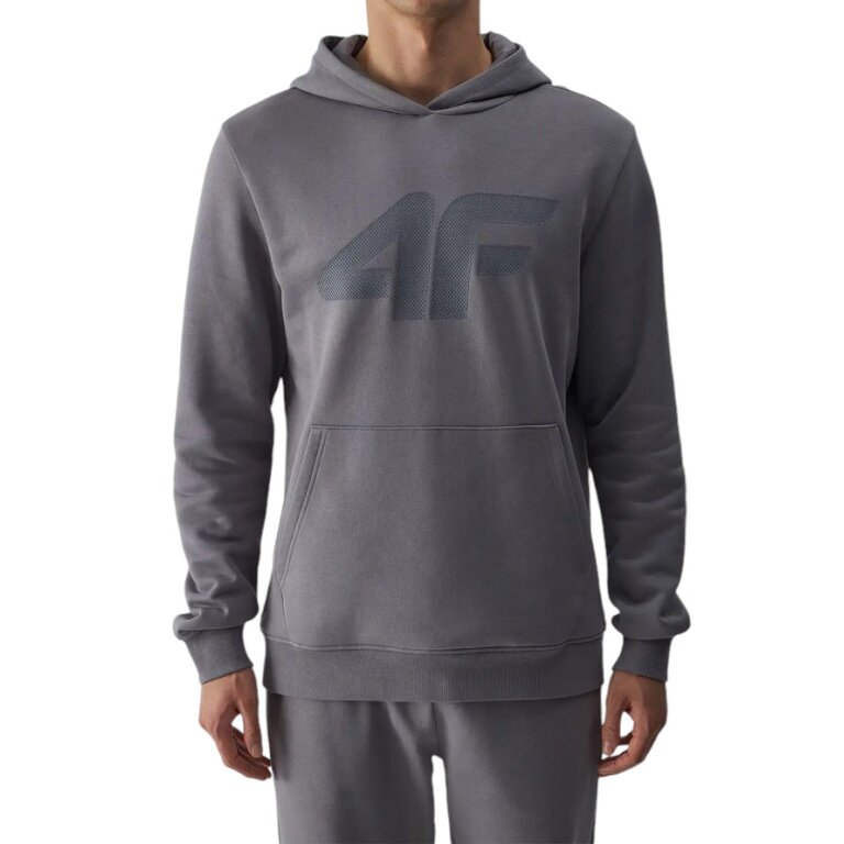 4F Kapuzenpullover Sweatshirt M1494 (Baumwolle) grau Herren