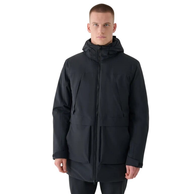 4F Übergangsjacke Technical M563 (Parka, wasserabweisend) schwarz Herren