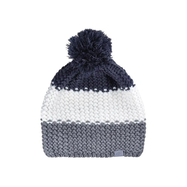 4F Wintermütze (Bommel) M461 Cap - grau/weiss/dunkelblau