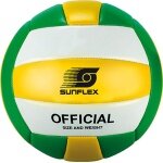 Sunflex Volleyball Sunflasch - weiss/gelb/grün - 1 Stück