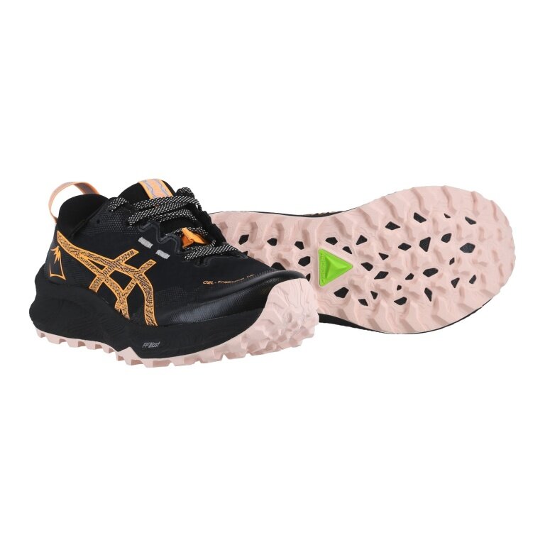 Asics Trail Laufschuhe Gel Trabuco 12 GTX wasserdicht schwarz orange Damen online bestellen