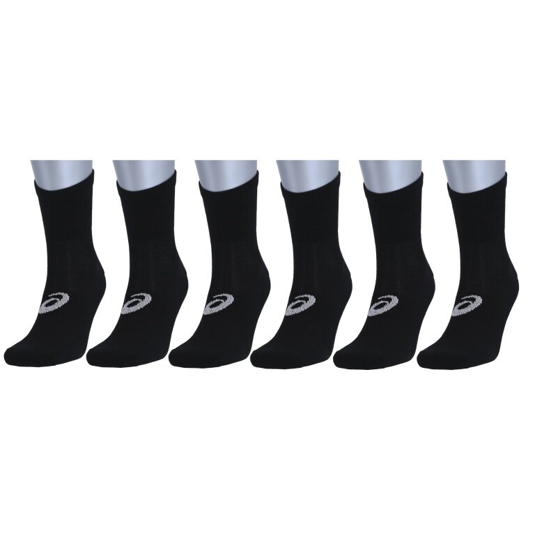 Asics Tennissocken Multisport Quarter (ASICS-Spirallogo) schwarz 6 Paar