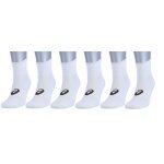 Asics Tennissocken Multisport Quarter (ASICS-Spirallogo) weiss 6 Paar