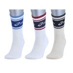 Asics Tennissocken Multisport Logo Crew weiss/beige 3 Paar