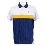 Australian Tennis-Polo Ace gestreift #20 navy/weiss Herren