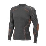 Accapi Funktionsunterwäsche Langarmshirt Ergoracing (warm, nahtlos) anthrazitgrau/orange Herren