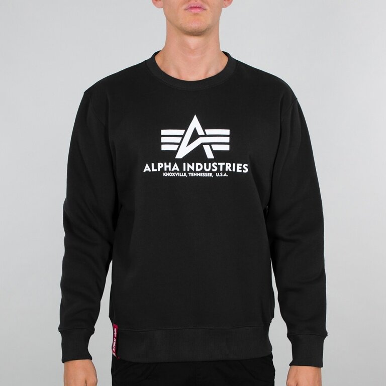 Alpha Sweater online (Baumwolle) bestellen Pullover Industries Basic Herren schwarz