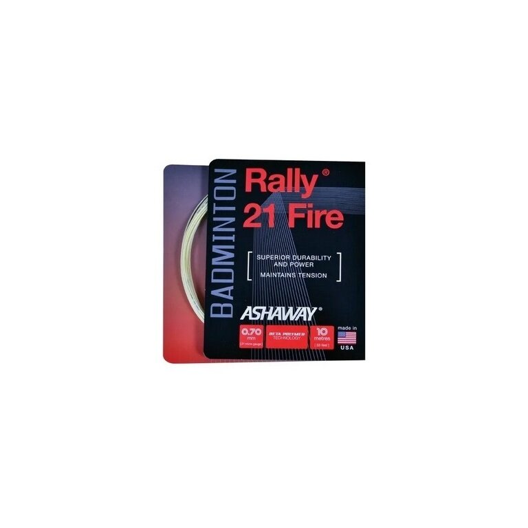 Ashaway Badmintonsaite Rally 21 Fire natur 10m Set