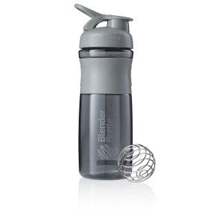 BlenderBottle Trinkflasche Sportmixer Grip Tritan Flip 820ml Pebble grau