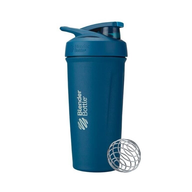 BlenderBottle Trinkflasche Strada Thermo Edelstahl 710ml Ozean blau