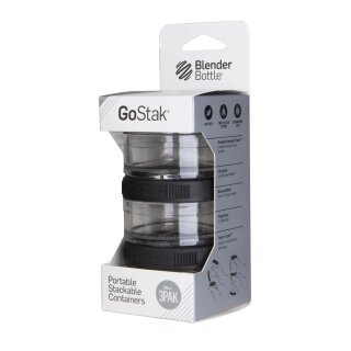 BlenderBottle Behälter GoStak 60ml schwarz 3er