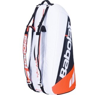 Babolat Tennis-Racketbag (Schlägertasche, 2 Hauptfächer) Pure Strike weiss 6er