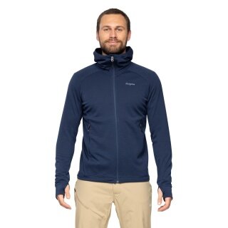 Bergans Wander-/Freizeitjacke Rabot Merino Tech Midlayer (Merinomix) navyblau Herren