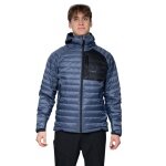 Bergans Daunenjacke Vaagaa Light Down Hood (windabweisend) dunkelblau/schwarz Herren