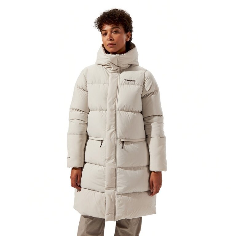 Berghaus Winter Daunenmantel Combust Reflect Lange Jacke sehr warm wasserabweisend beige weiss Damen online bestellen