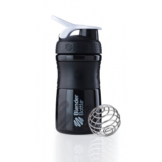 BlenderBottle Trinkflasche Sportmixer Grip 590ml schwarz/weiss