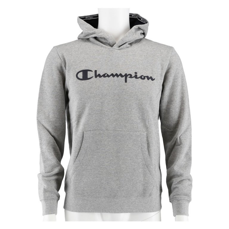 Champion Print Logo online bestellen hellgrau/navyblau Big Hoodie Jungen
