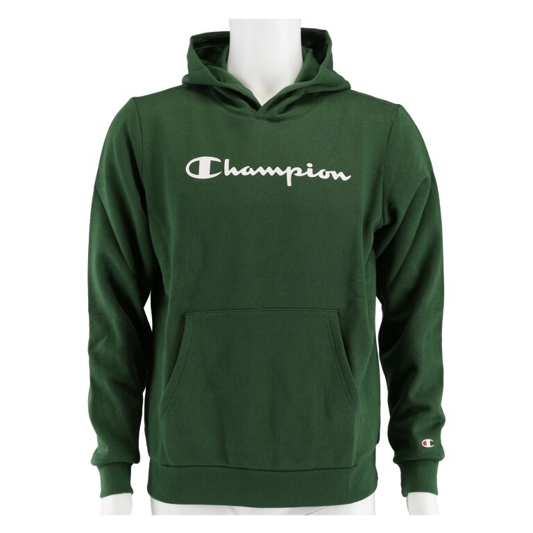 Champion Kapuzenpullover Hoodie bestellen Big online Logo Print dunkelgrün Jungen (gefüttert)