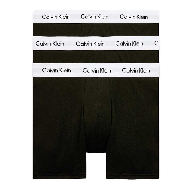 Calvin Klein Unterwäsche Boxershorts Cotton Stretch Brief (Baumwolle) schwarz/weiss Herren - 3 Stück