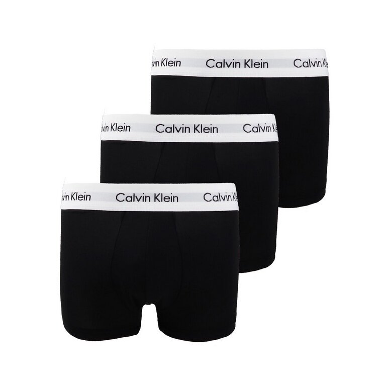 Calvin Klein Unterwäsche Boxershorts Low Rise Trunk (Baumwolle) schwarz/weiss Herren - 3 Stück