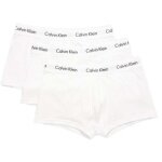 Calvin Klein Unterwäsche Boxershorts Low Rise Trunk (Baumwolle) weiss Herren - 3 Stück