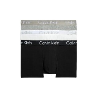 Calvin Klein Unterwäsche Boxershorts Trunk Modern Structure (Baumwolle) mehrfarbig schwarz/weiss/grau Herren - 3 Stück