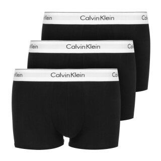 Calvin Klein Unterwäsche Boxershorts Trunk Modern Cotton (Baumwolle) schwarz Herren - 3 Stück